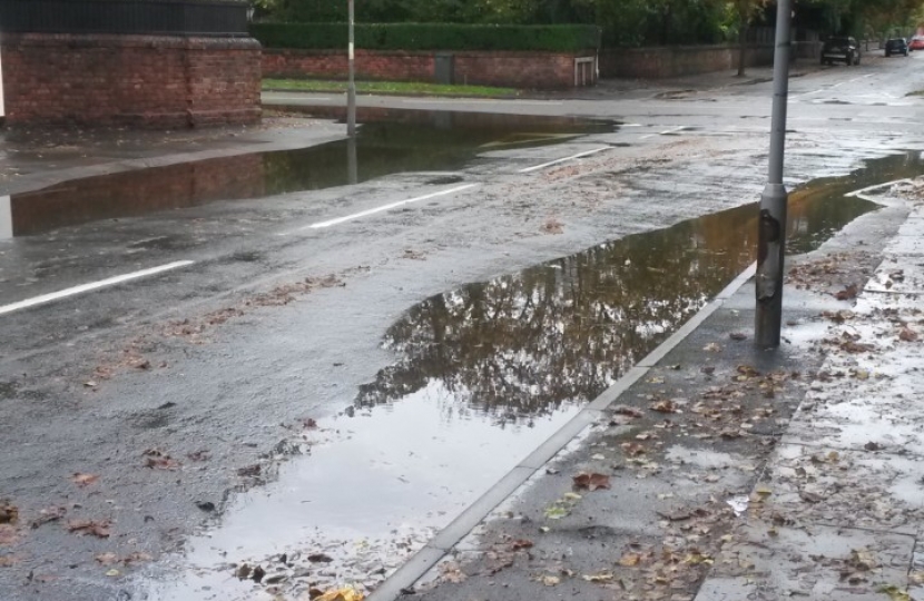 Flooding in Blundellsands Road West