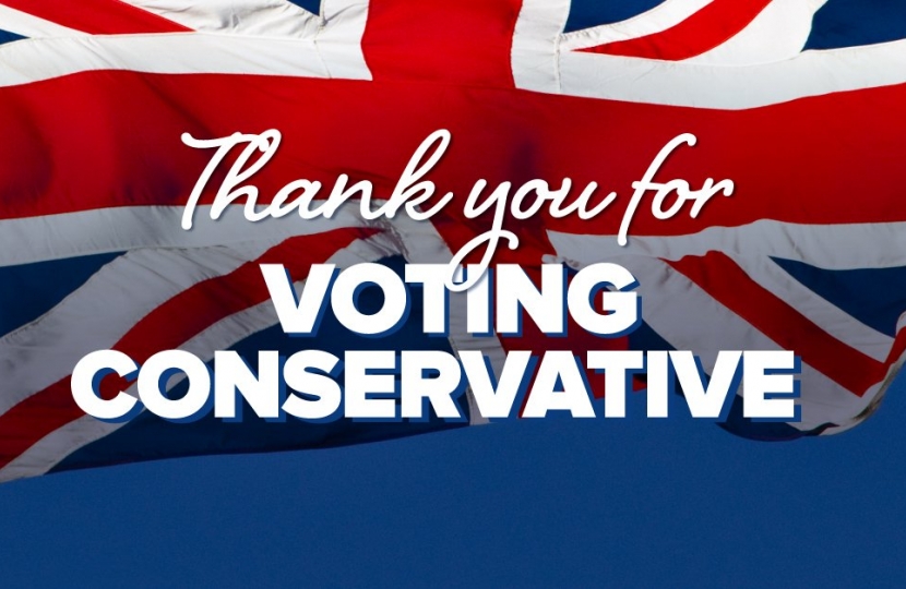 Thank you for voting Conservative