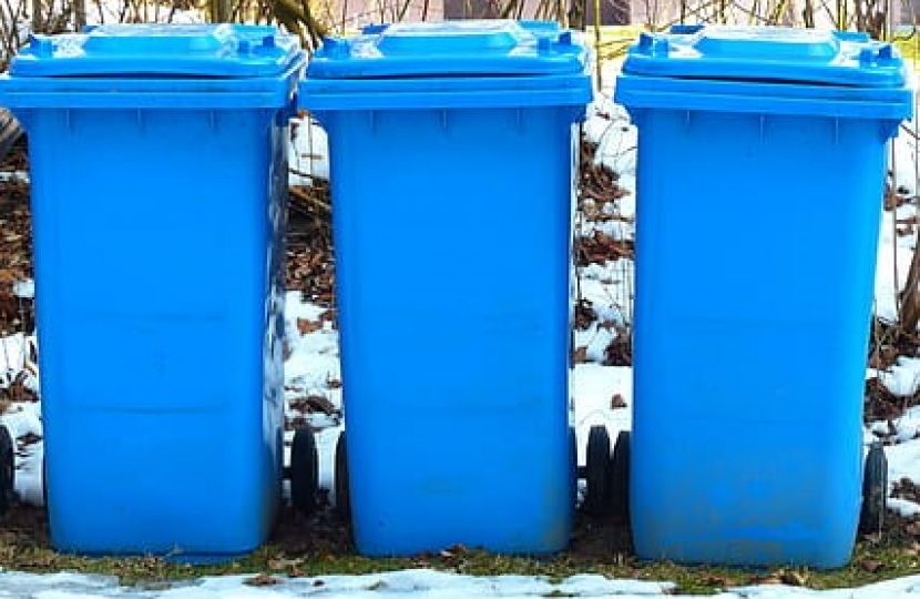 Blue bins