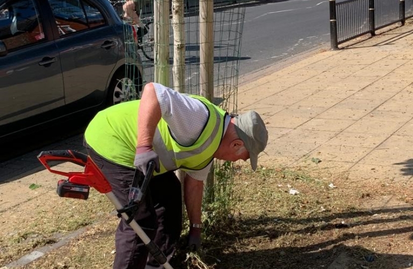 Colin digging