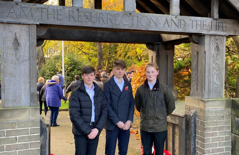 Maghull and Lydiate team at Remembrance Sunday