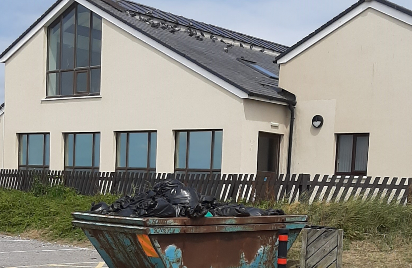 Skip at old coastguard station